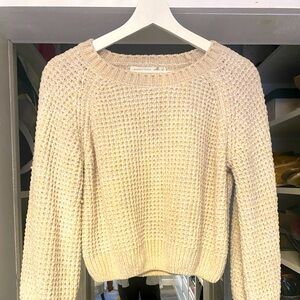 Like new cream color sweater, fits to waist. Smoke free